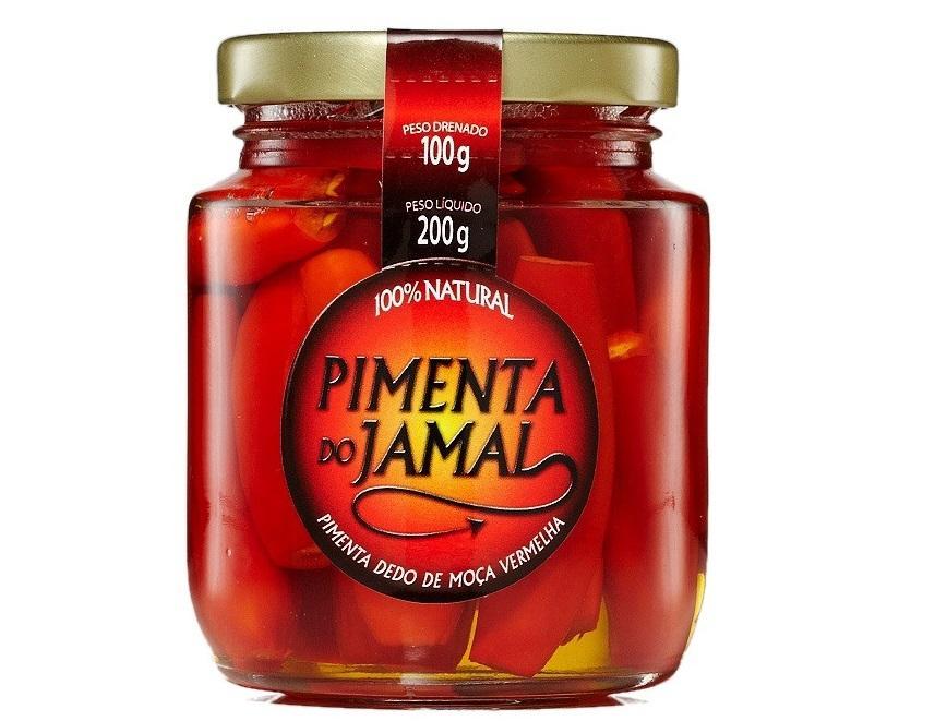 Miniatura Kit 3Un Pimenta Dedo De Moça Vermelha Em Conserva Jamal 200G