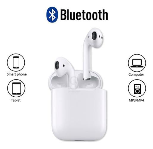 Miniatura Fone De Ouvido Sem Fio Tws I12 Bluetooth Touch Recarregável