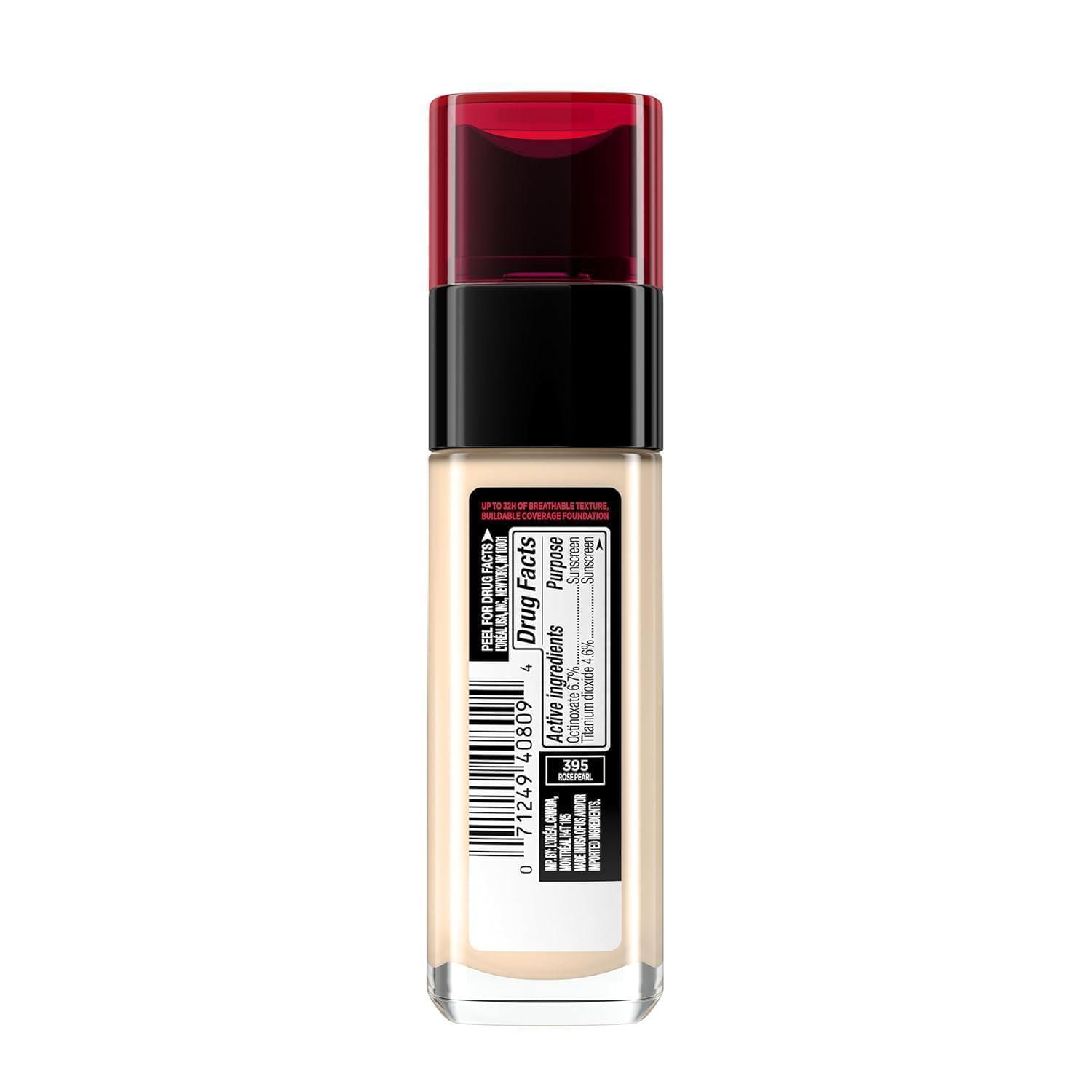 Miniatura L'Oreal Paris Infallible Base Líquida Leve Cor395 Rose Pearl