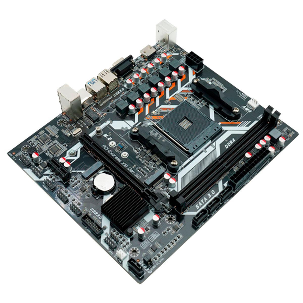 Miniatura Placa Mãe , Afox Amd A320D4 M.2, Ddr4, 10/100/1000-
