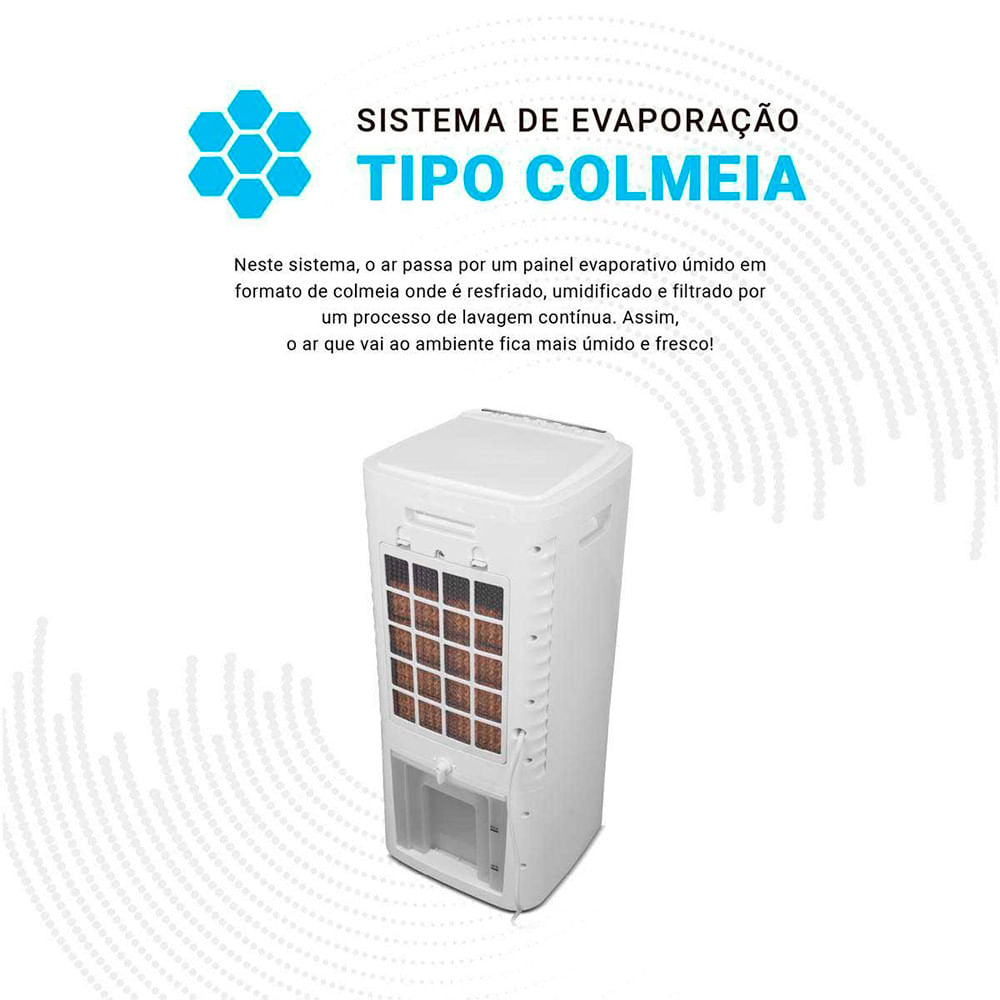 Miniatura Climatizador 4 em 1 PCL05A 3 Velocidades Função Timer Philco Branco - 220V