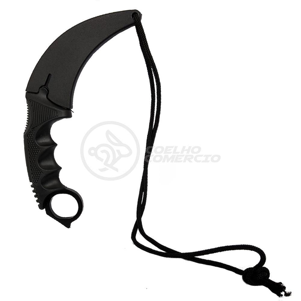 Miniatura Knife Black Karambit Preto Inox Counter Strike