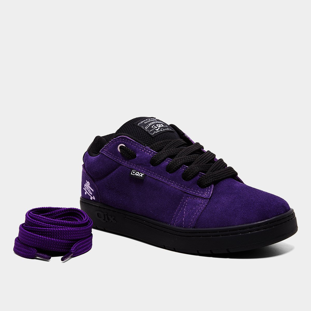 Miniatura Tênis Qix Allan Mesquita Roxo+Preto - 35