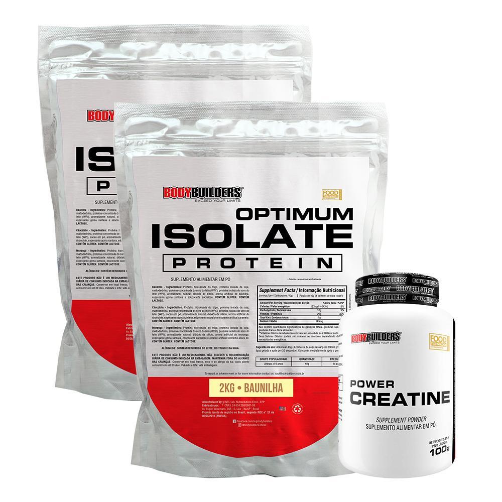 Miniatura Kit 2 Optimum Isolate Whey Protein 2Kg+ Power Creatina 100G