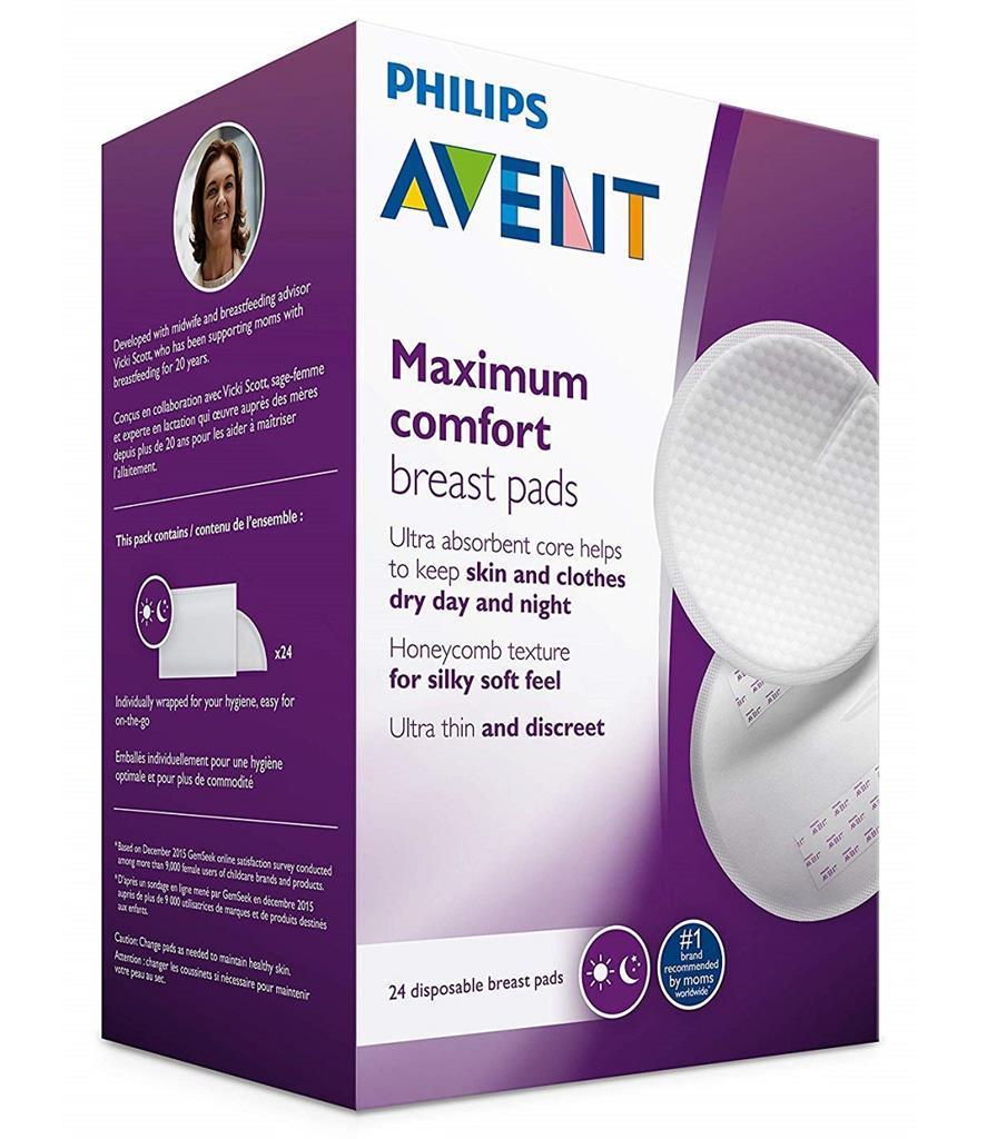 Miniatura Absorvente Descartável Para Seios 4 Cx - Philips Avent