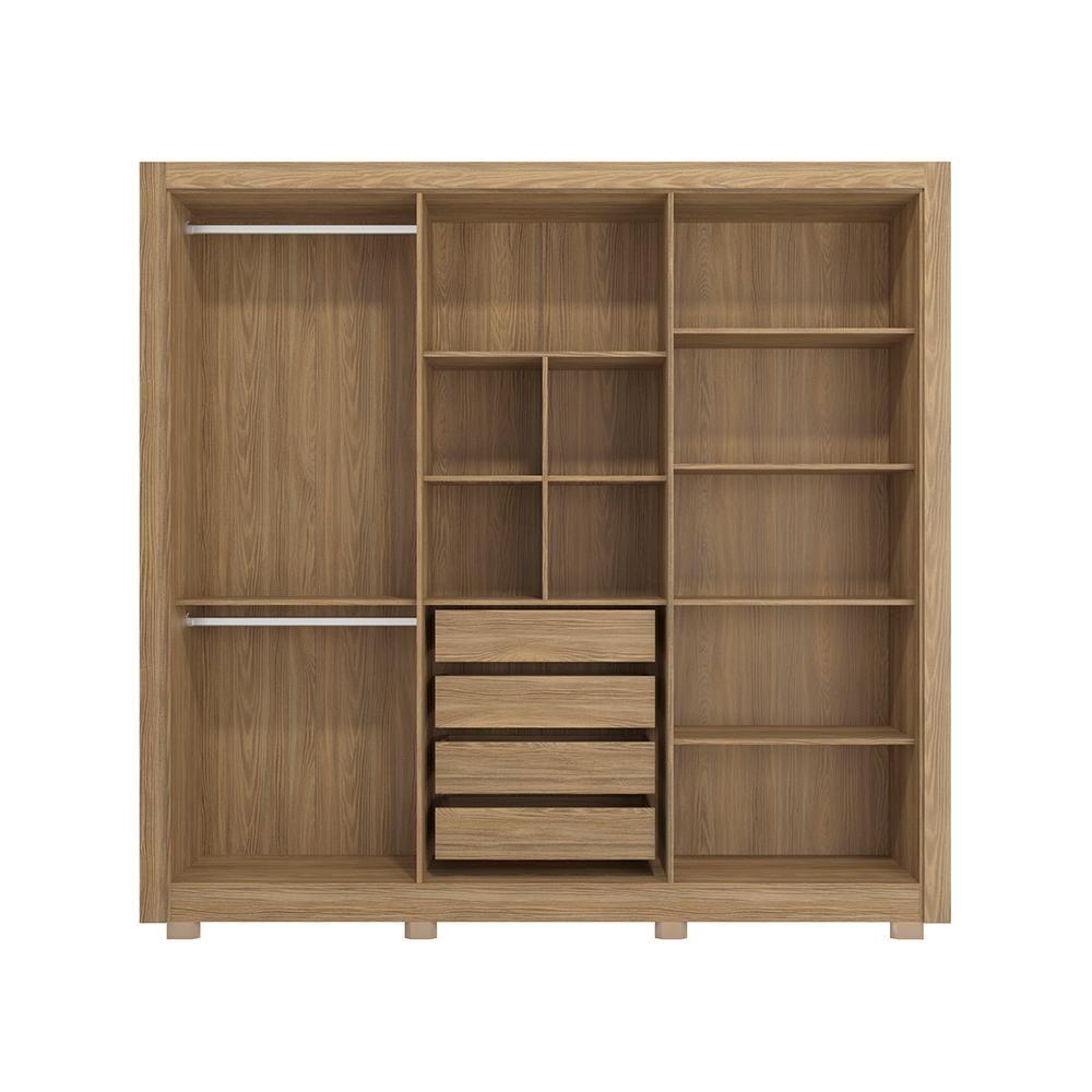 Miniatura Guarda Roupa Kappesberg Com Pés E Espelho 6 Portas 4 Gavetas