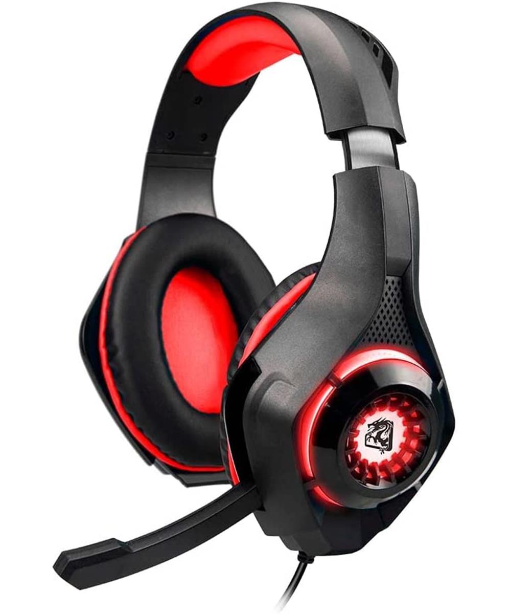 Miniatura Headset Gamer ELG HGRO1 Ryoko Multiplataforma P3 Preto e Vermelho