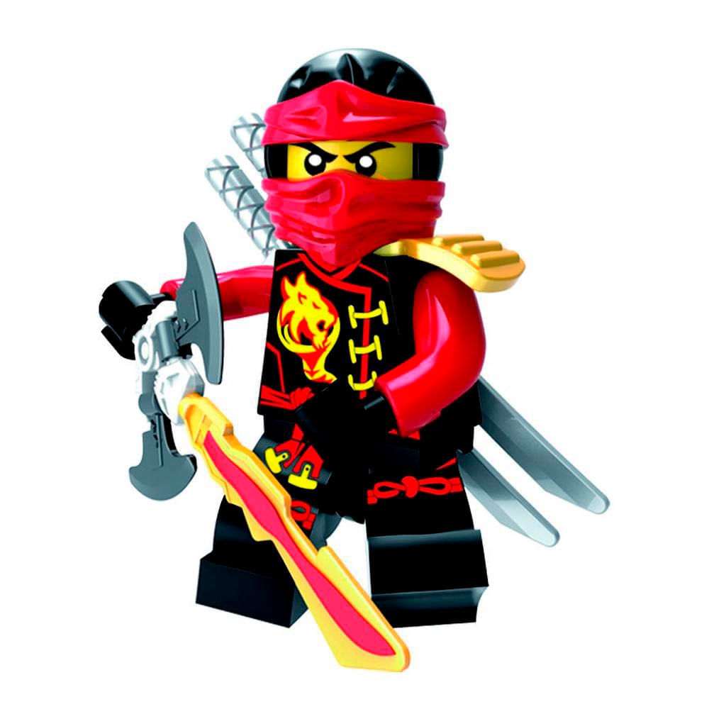 Miniatura Brinquedo Boneco Block Heroes Ninja Polibrinq Sortidos 1 Unidade