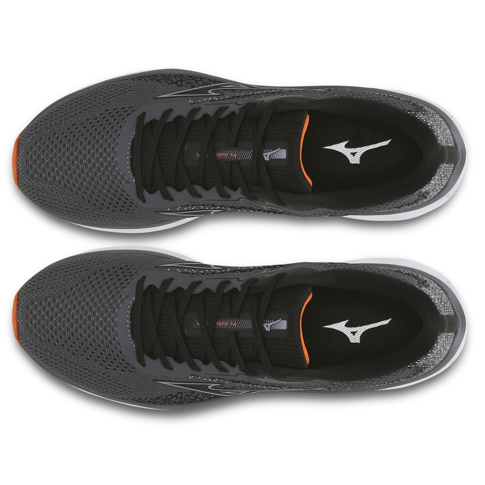 Miniatura Tênis de Corrida Masculino Mizuno Wave Way 4 Cinza - 39