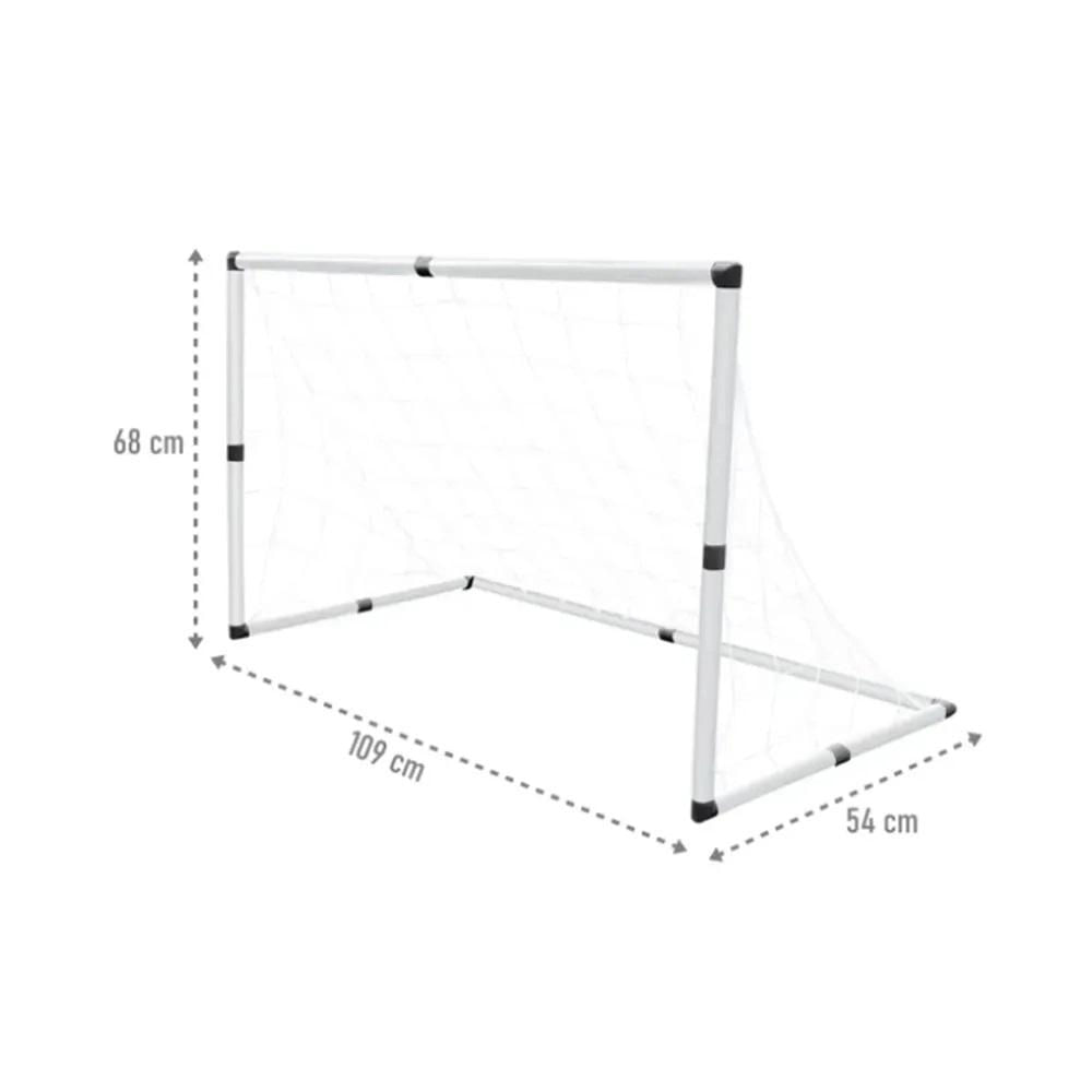 Miniatura Mini Trave Gol Futebol Infantil 2 Em 1 Com Bola E Bomba - Dm