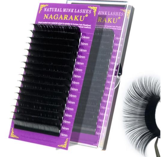 Miniatura Cílios Fio A Fio E Volume Russo Nagaraku Natural 11Mm 0.07D