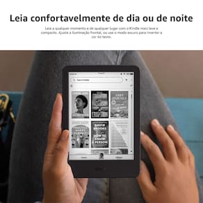 Miniatura E-Reader Kindle 11ª Geração Amazon com 16GB, Luz integrada e Wi-Fi - Preto