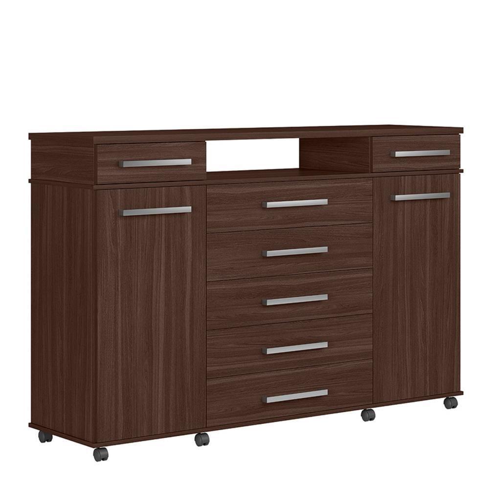 Miniatura Cômoda London 2 Portas E 7 Gavetas Café Touch - Demóbile Café Touch