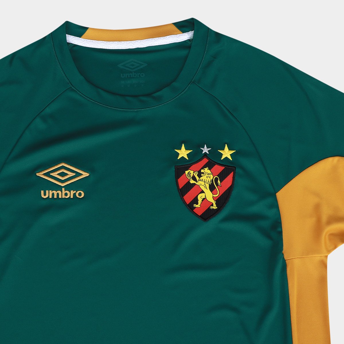 Camisa Sport 25/26 Goleiro Umbro Masculina Verde+Amarelo - EGG
