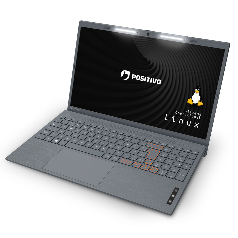 Notebook Positivo Vision C15 Intel® Celeron® Linux 4GB 128GB SSD Lumina Bar 15” HD - Cinza