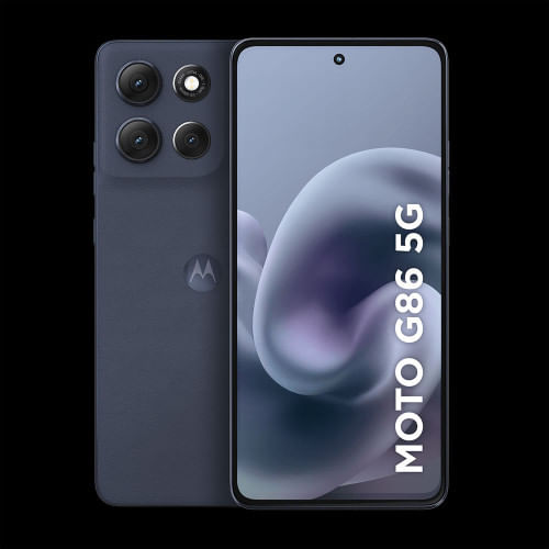 Miniatura Smartphone Motorola Moto G86 5G 256GB 24GB 8GB RAM+16GB Tela 1.5K pOLED 50MP Sony Câmera Moto AI Vídeos em 4K IP68 + IP69 Grafite