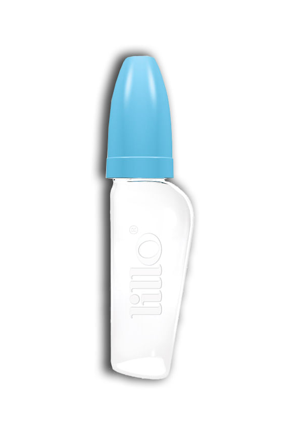 Miniatura Mamadeira Chuquinha Lillo Bico Silicone Azul 50ml