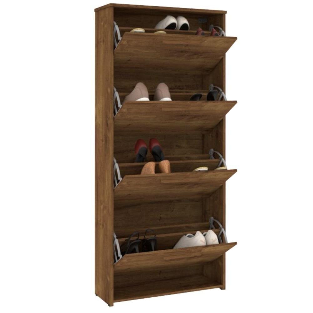 Miniatura Sapateira Organizador Lunna 4 Gavetas - 1,50x65cm Canela