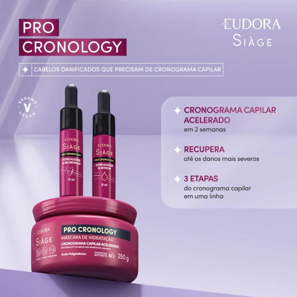 Kit Cronograma Capilar Acelerado Siàge Pro Cronology 3 Itens