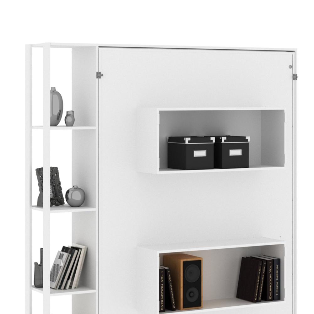 Miniatura Cama Articulada de Casal 4 Prateleiras 2 Nichos 178,5x193cm CM8014 Tecnomobili Branco