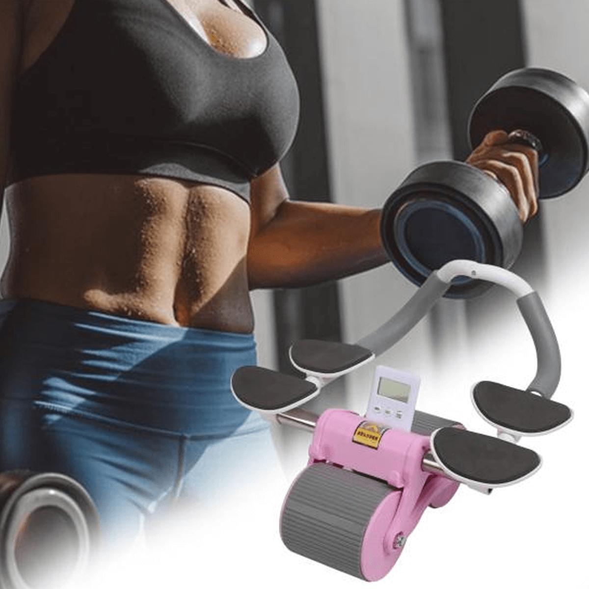 Miniatura Roda Abdominal Rolo Para Exercício Lombar Treino Funcional