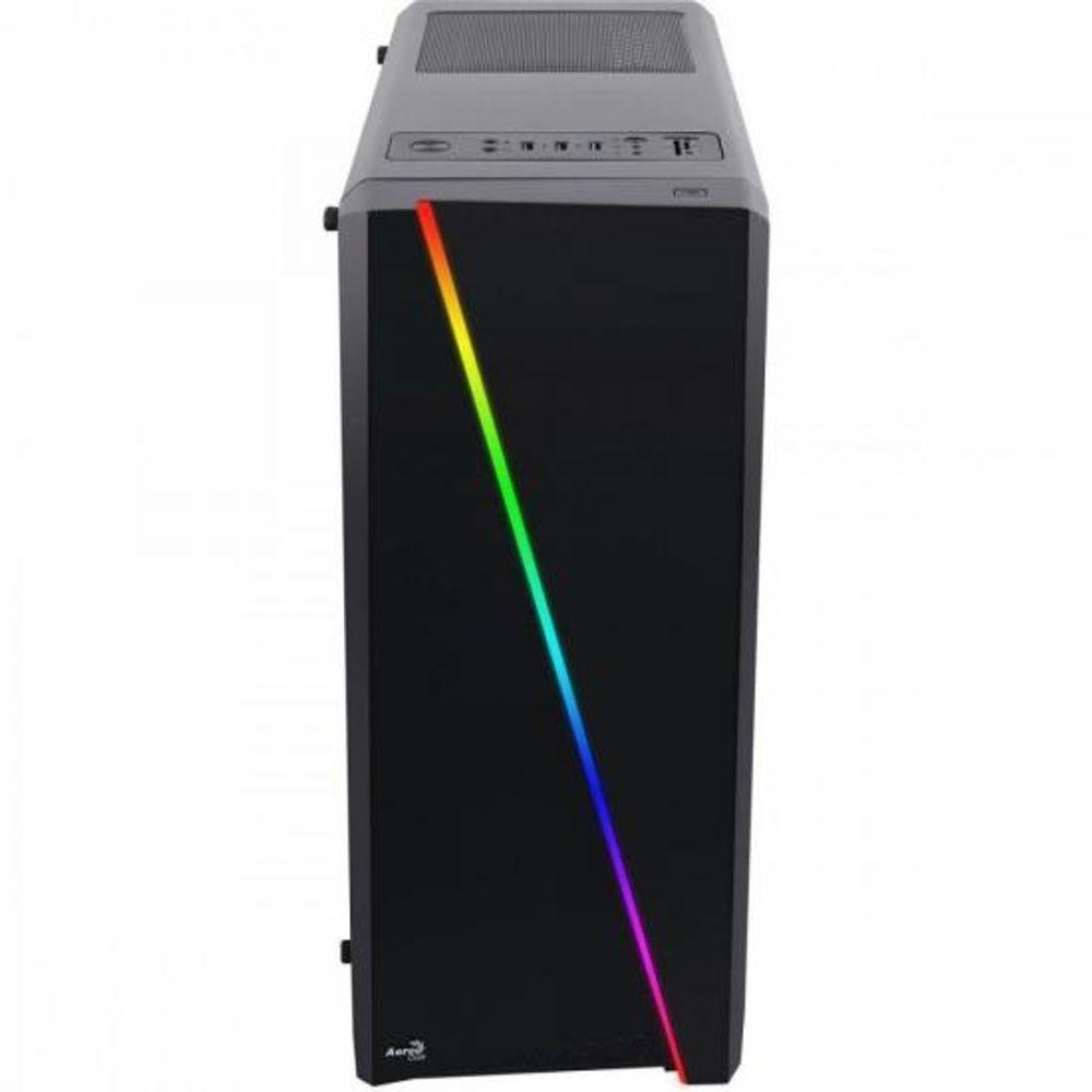 Miniatura Gabinete Gamer Aerocool Cylon Preto Rgb Lateral Acrílico