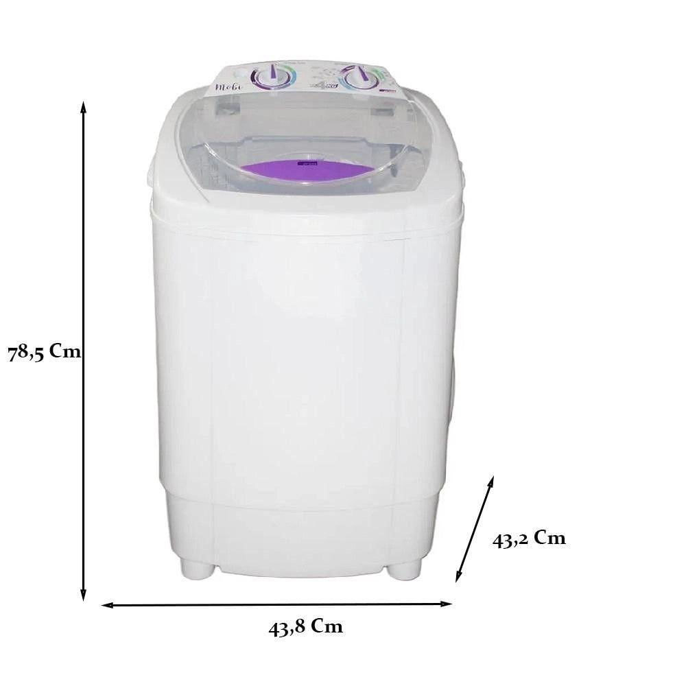 Miniatura Maquina De Lavar Roupas Praxis 4 Kg 380w 5 Modos Mobi Branco 220v 220V