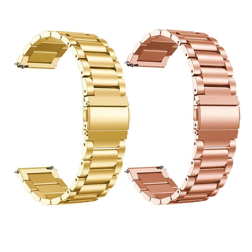 Miniatura Pulseira Para Smartwatch Relogio Kit 2 Uni Inox 3 Elos