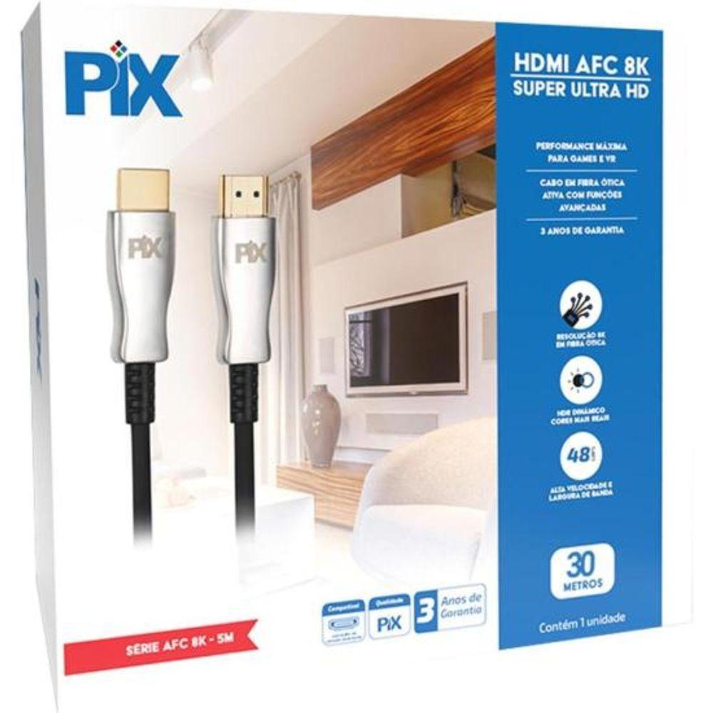 Miniatura Cabo Hdmi 2.1 8k 30m Fibra ótica Pix