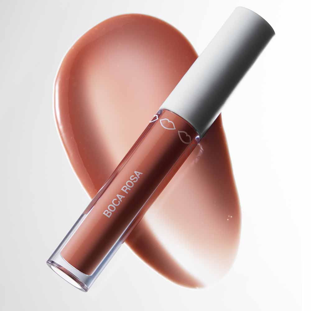 Miniatura Gloss Labial Boca Rosa Hidra Lábios 3g Bege Translúcido