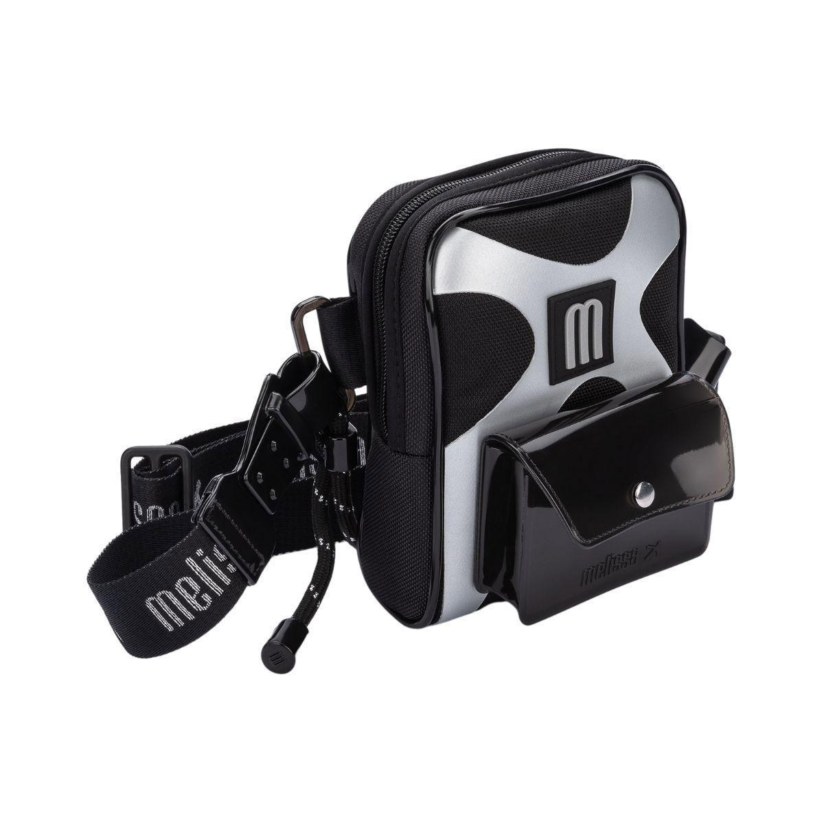 Miniatura Bolsa Melissa X Heat Bag Preto Prata