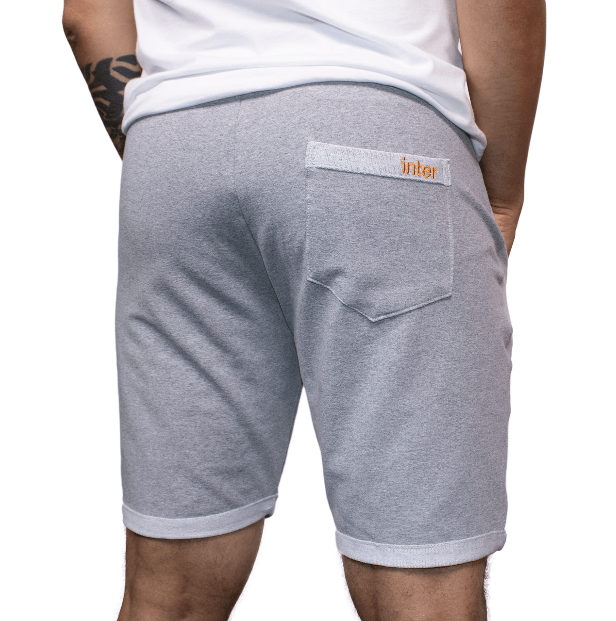 Miniatura Bermuda Moletinho Inter - Cinza Mescla G