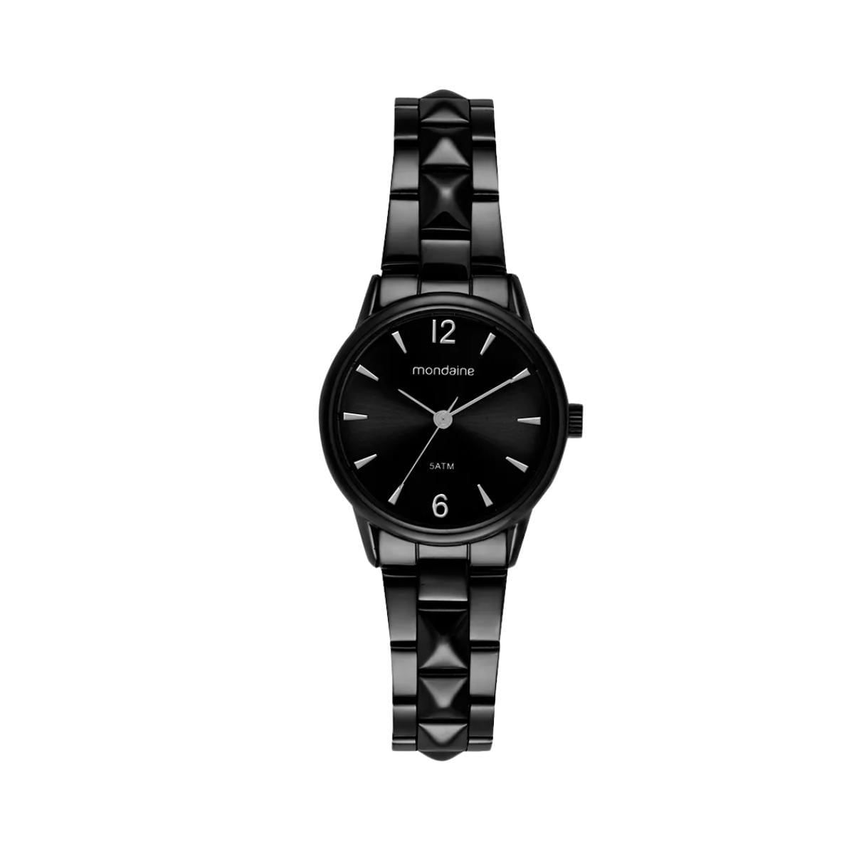 Miniatura Relógio Mondaine Preto Feminino 32865Lpmvpe2