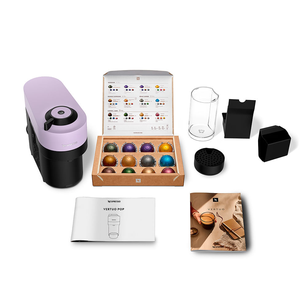 Miniatura Cafeteira Nespresso Vertuo Pop Lilás para Café Espresso - GDV2BR 110