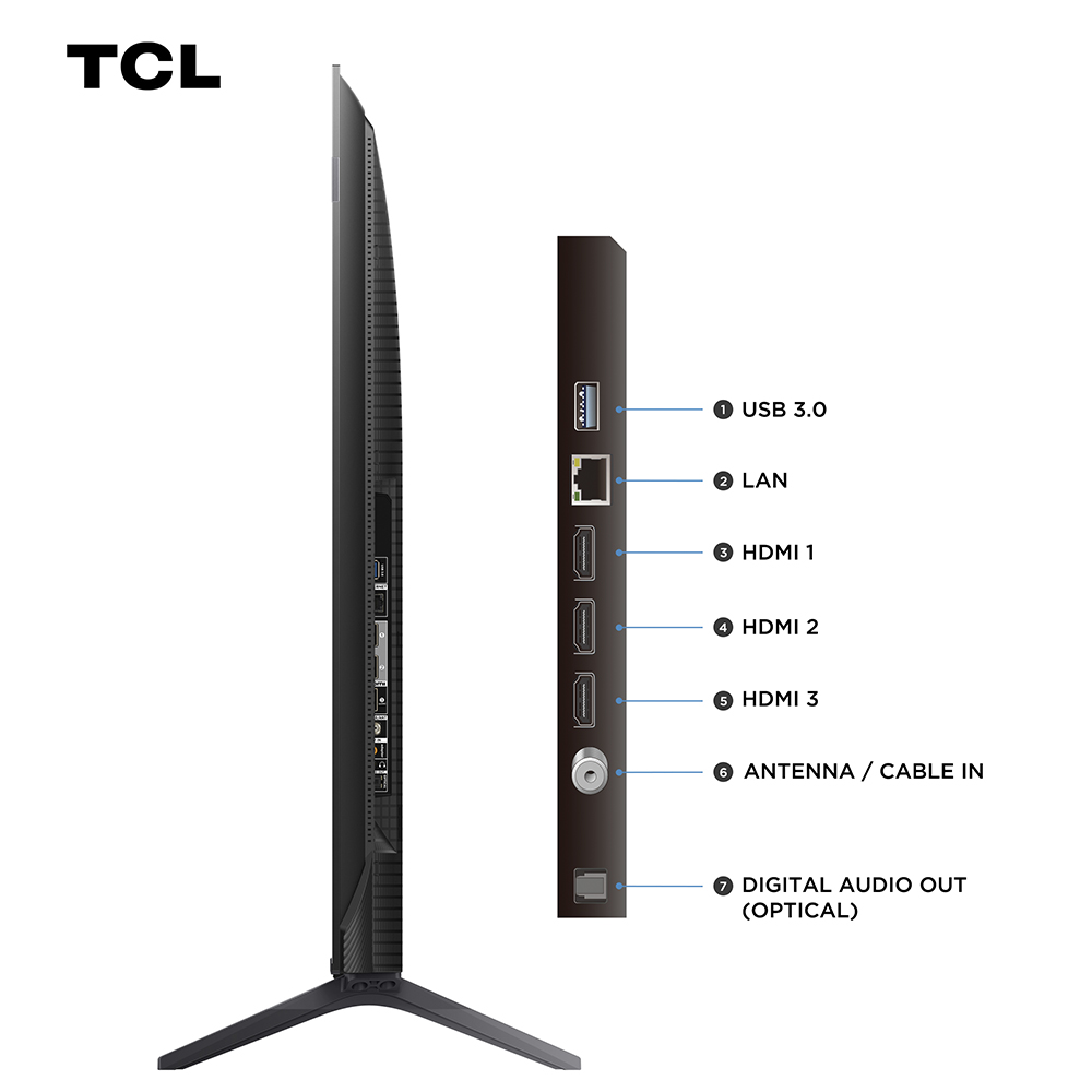 Miniatura Smart TV TCL 50" QD-Mini LED 4K Android TV WiFi Bluetooth 3 HDMI Google TV 60 Hz HDR10+ 50C6KS