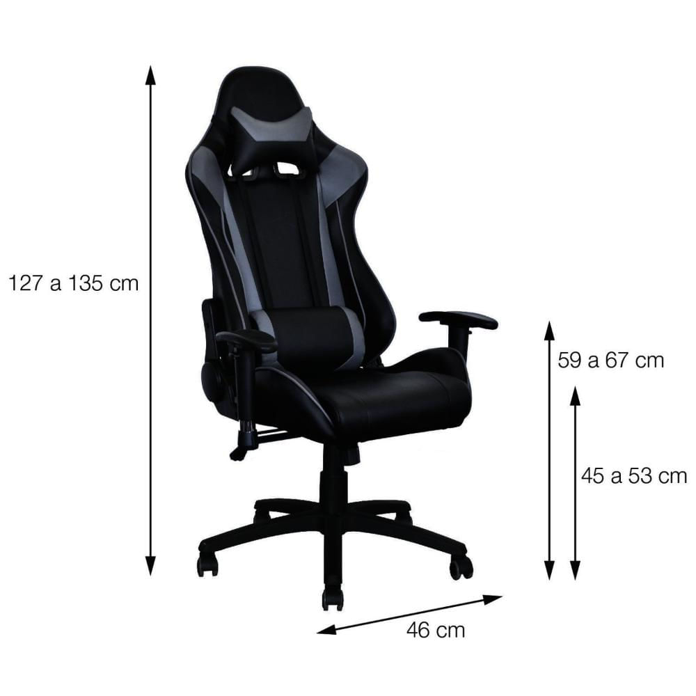 Cadeira Gamer São Paulo SPFC 3318 Espresso Móveis Preta/Vermelha
