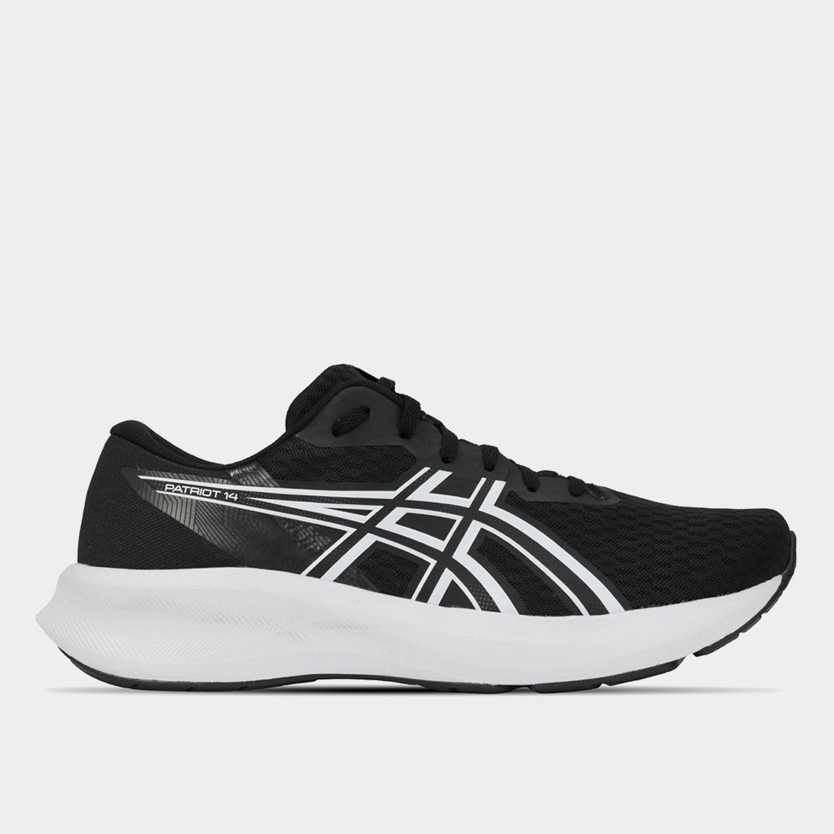Miniatura Tênis Asics Patriot 14 Masculino Preto+Branco - 39