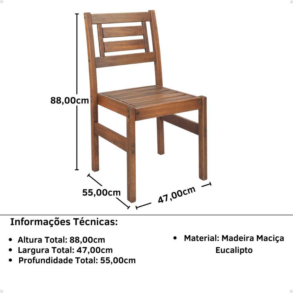 Miniatura Cadeira Rústica De Madeira Maciça - Natural
