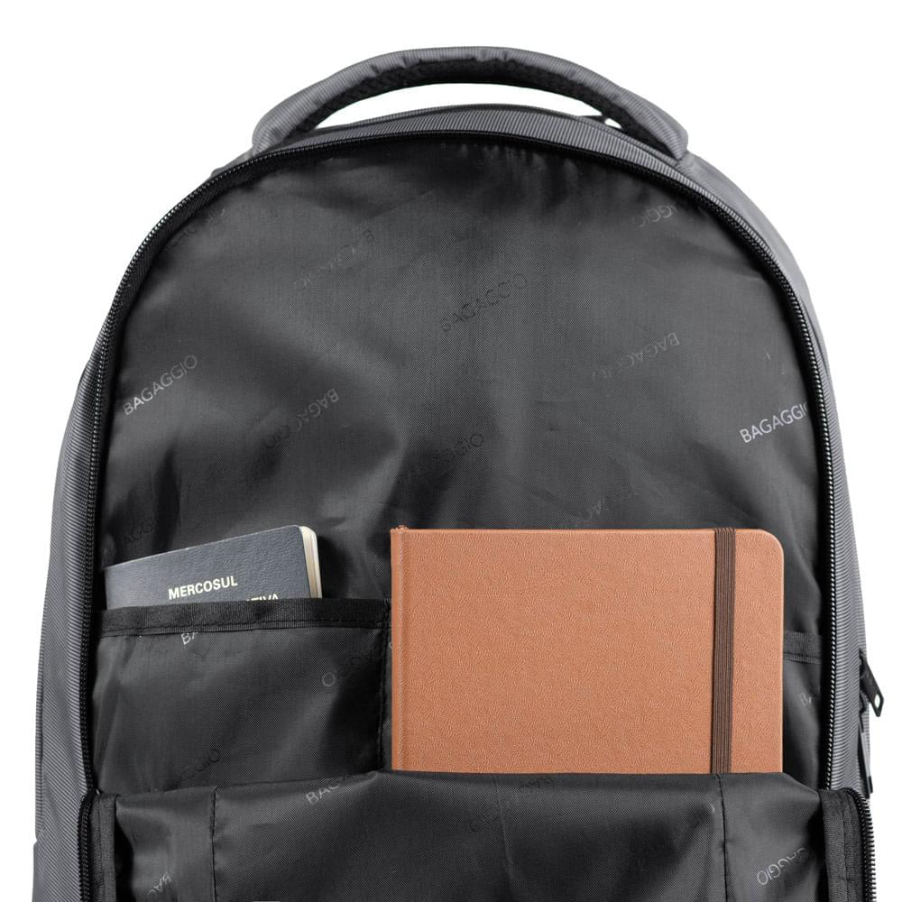 Mochila Masculina Millenium para Notebook  Preta Cinza