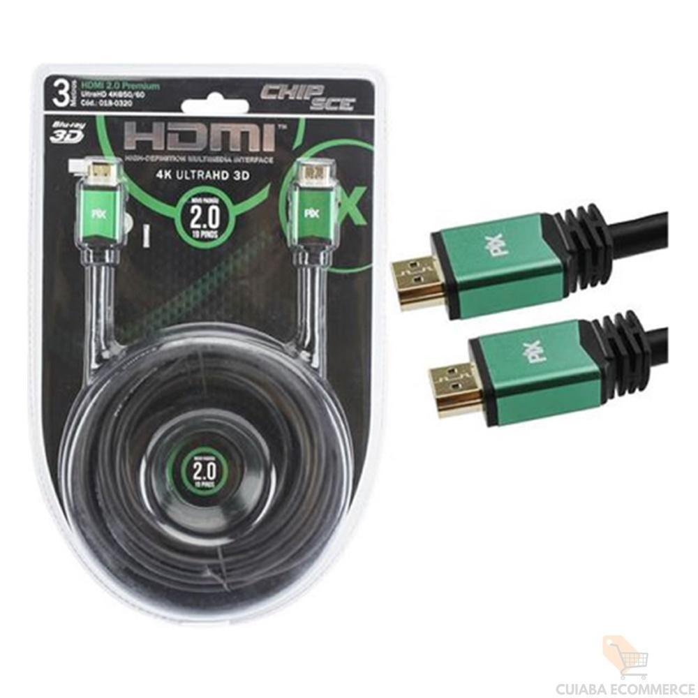 Miniatura Cabo Hdmi 2.0 Premium: 4K 60Hz, 21:9, 3M