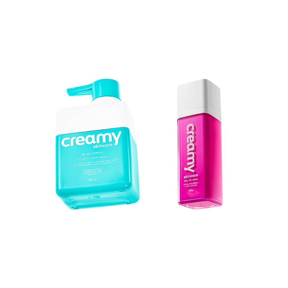 Kit Facial Creamy Gel De Limpeza 180Ml + Ácido Mandelico 30G