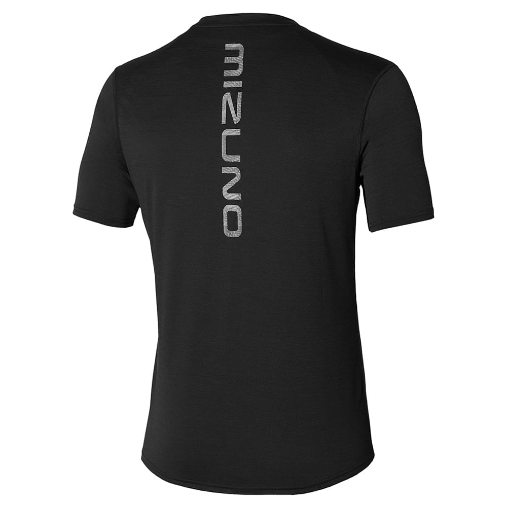 Miniatura Camiseta de Corrida Masculina Mizuno Core tee Preto - G