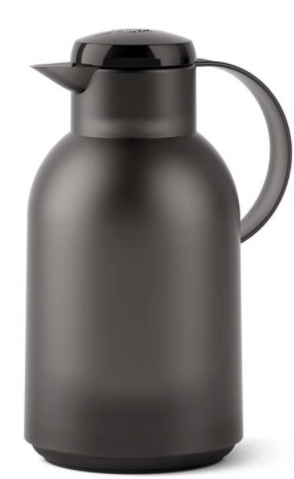 Garrafa Térmica de 1,5L Quick Press Samba Emsa Preta