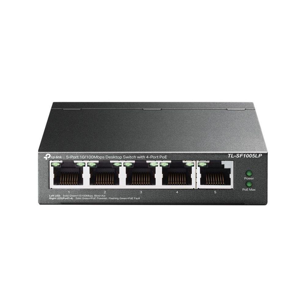 Miniatura Switch Poe 5 Portas Fast 10-100 (4 Portas Poe) Tl-sf1005lp Smb