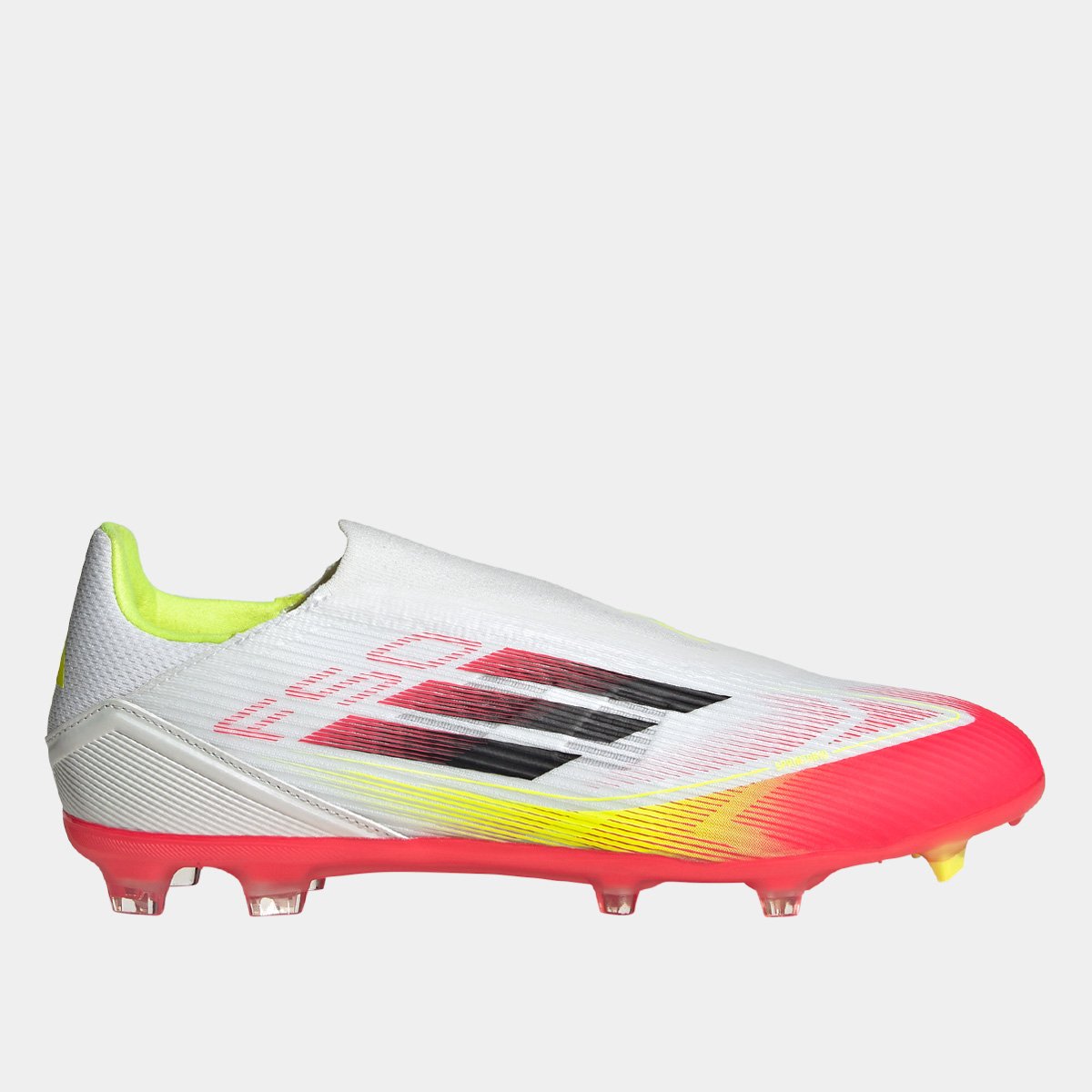 Miniatura Chuteira Campo Adidas F50 League LL Unissex Branco+Amarelo - 37