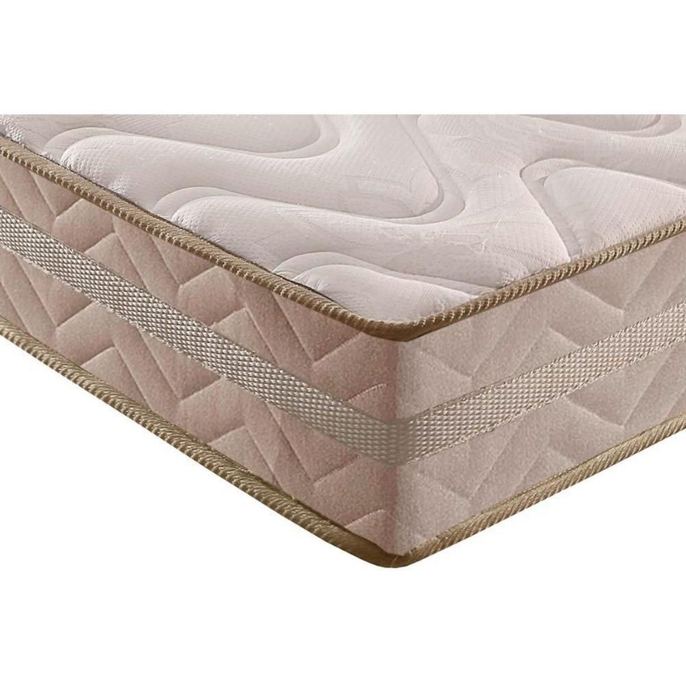 Miniatura Cama Box Baú Queen: Colchão Ortopédico Paropas D33 / Ag65 Master + Base Crc Suede Clean(158X198)