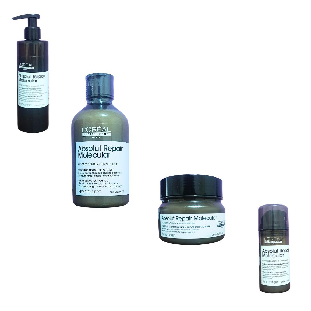 Miniatura Shampoo Máscara Pq Leave In 100 Sérum Loreal 250 Molecular