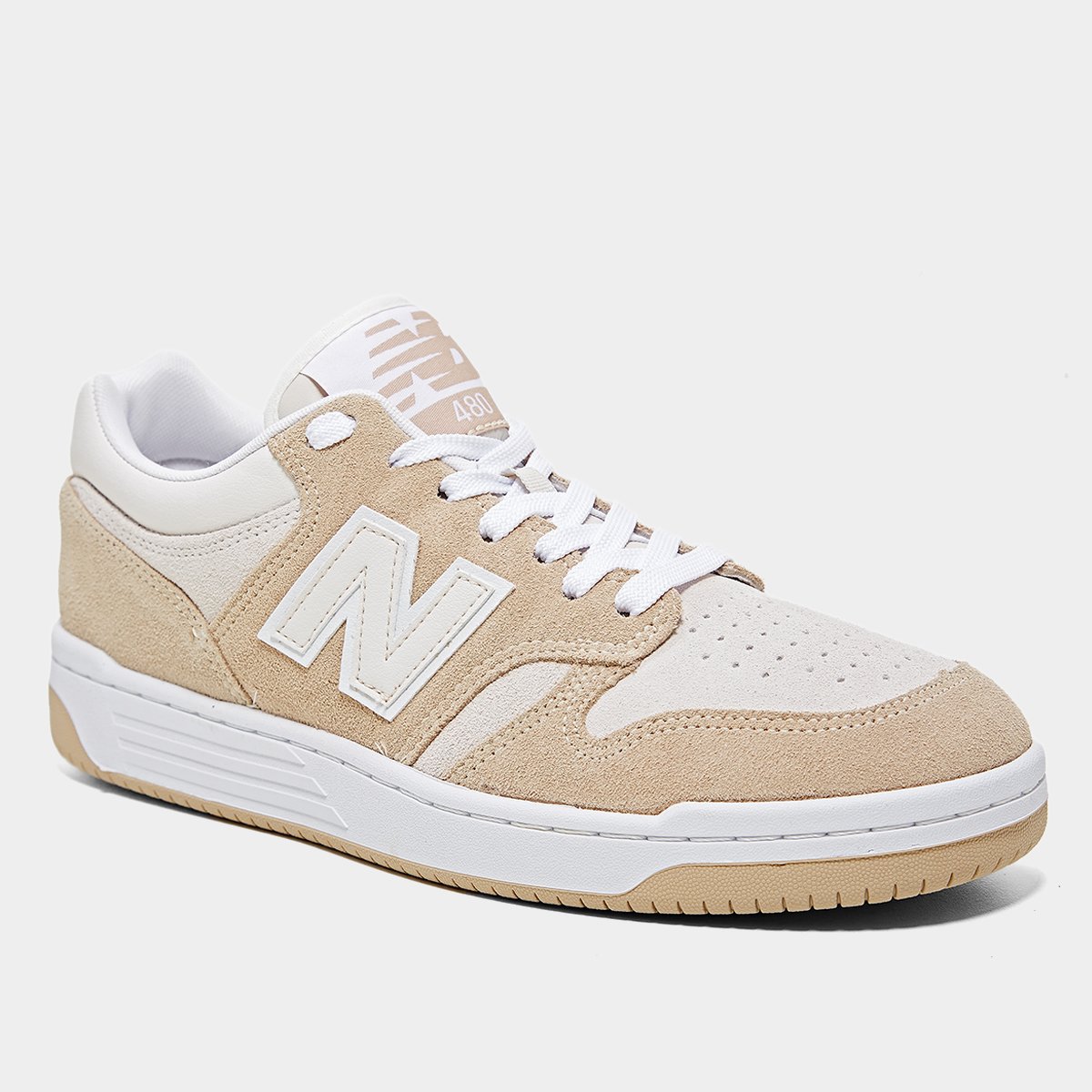 Miniatura Tênis New Balance 480 Low Masculino Bege - 38