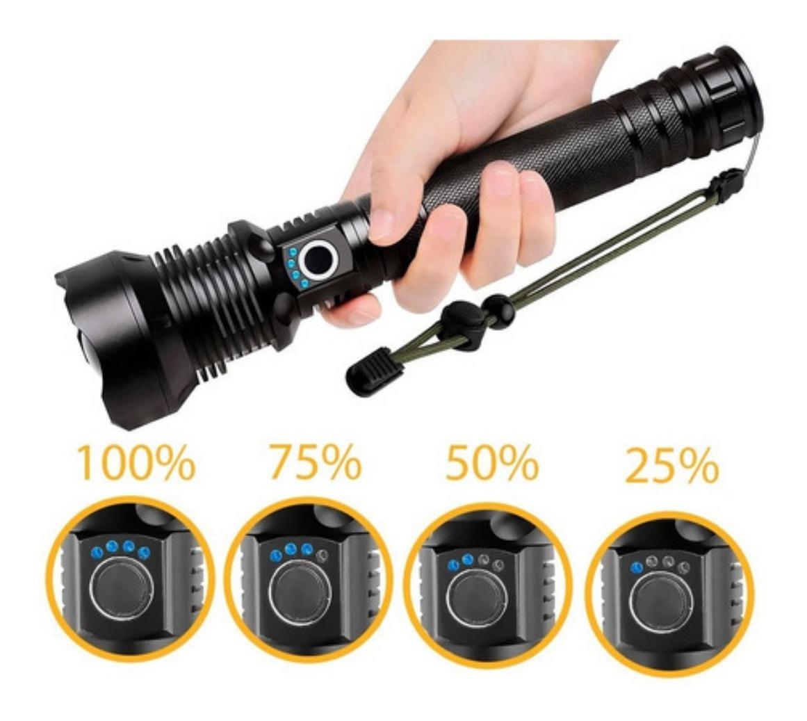 Lanterna Holofote P90 Ultra Led Potente Mais Forte Do Mundo