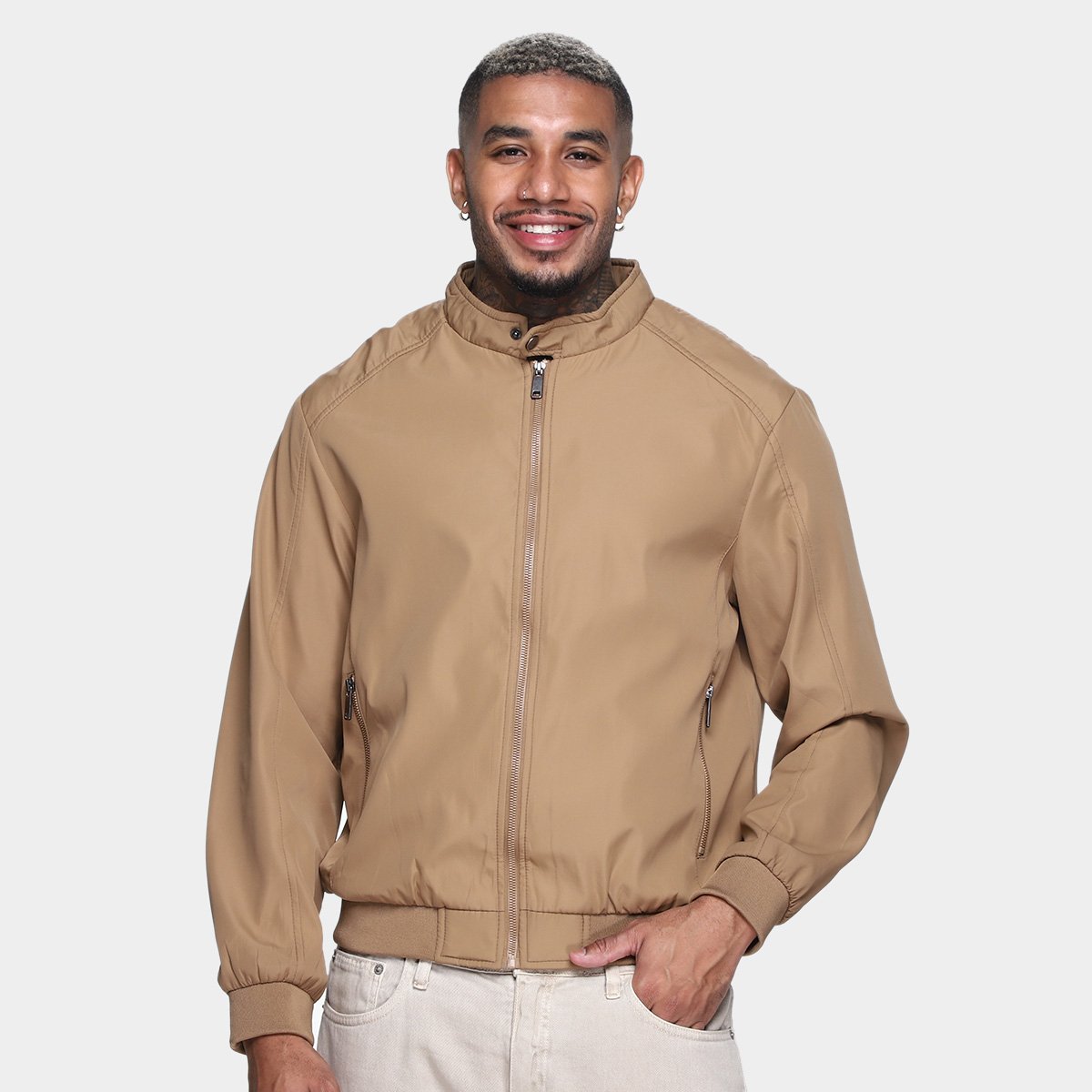 Miniatura Jaqueta Corta Vento Broken Rules Masculina Marrom - P